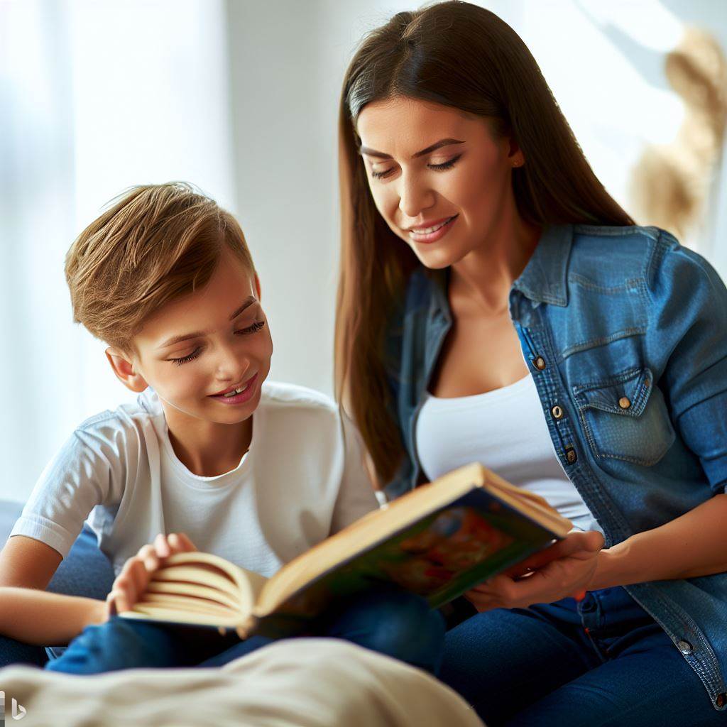 mère enfant lecture