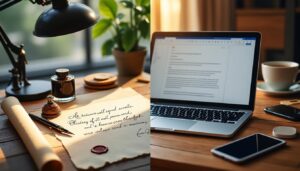 apprenez à maîtriser l'art de l'écriture adaptée à chaque support, que ce soit une lettre traditionnelle ou un courriel moderne, pour communiquer efficacement et avec style.