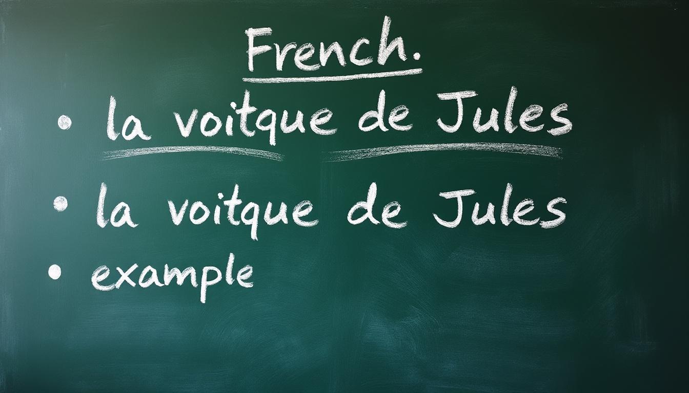 découvrez quelle expression utiliser entre « la voiture à jules » et « la voiture de jules » et apprenez pourquoi l'une est préférable à l'autre dans différents contextes.