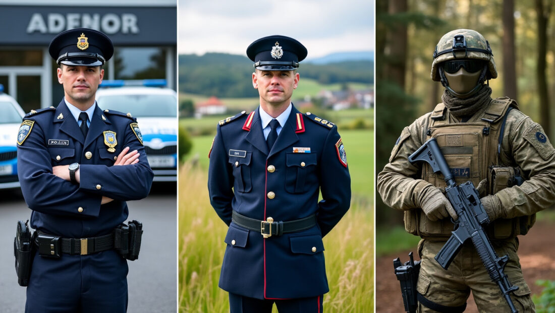 découvrez les parcours distincts et les spécificités des métiers de la police, de la gendarmerie et de l'armée pour mieux comprendre leurs rôles et missions.